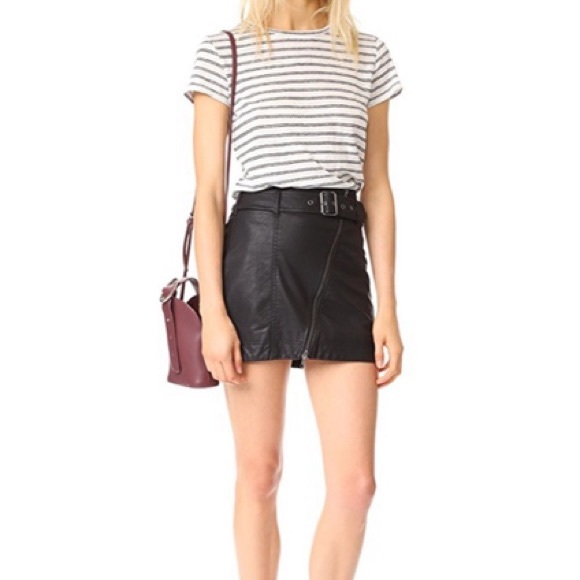 Free People Leather Mini Skirt - Picture 7 of 7